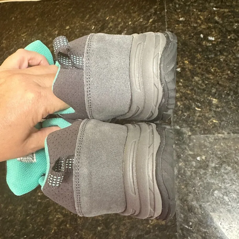 Riemot Waterproof Hiking Shoes, Women's 10 Lace Up Lightweight Gray & Teal, NWT